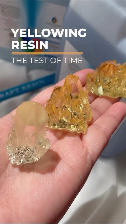 Yellowing resin. The test of time #craftresin #diy #resincrafts # ...