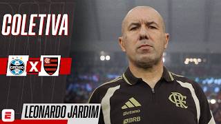 GRÊMIO X FLAMENGO AO VIVO: LEONARDO JARDIM FALA AO VIVO APÓS PARTIDA NO CAMPEONATO BRASILEIRO