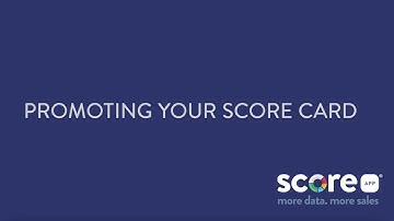 Learn how to PROMOTE your Scorecard