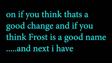 Update-name change-new intro