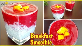 Beetroot Mango Chia Pudding Smoothie Breakfast Smoothie