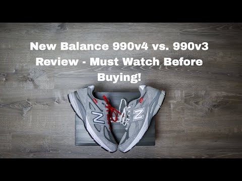 New Balance Made in USA 990v3 vs. 990v4 