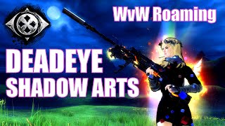 GW2 - WvW Roaming Rifle Deadeye Shadow Arts - Guild Wars 2 Build - Thief Gameplay End of Dragons