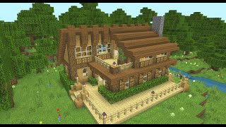 Minecraft Simple House Tutorial by BarnzyMC  328 views 2 weeks ago 13 minutes, 8 seconds
