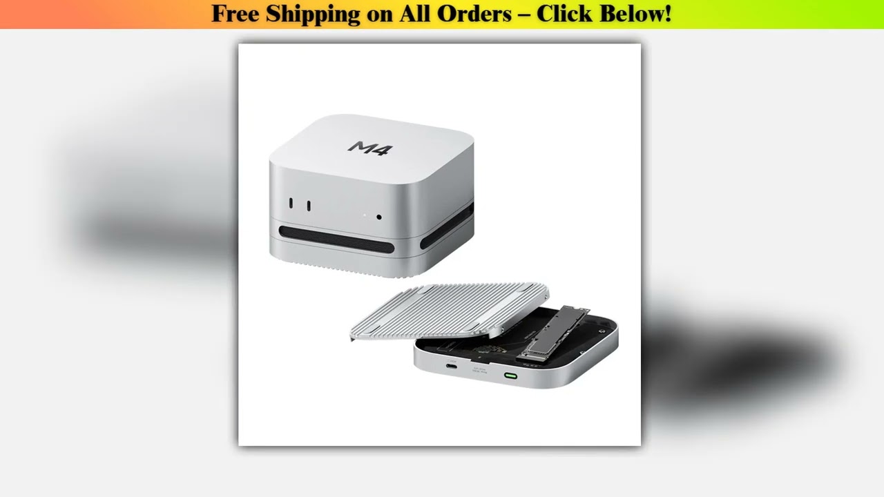 Hagibis USB4 Hard Drive Enclosure 40Gbps M.2 NVMe SSD Case for Mac mini M4/M4 Pro Compatible with