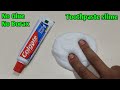 No Glue Toothpaste Slime ASMR l How to make slime with toothpaste l How to make slime without glue