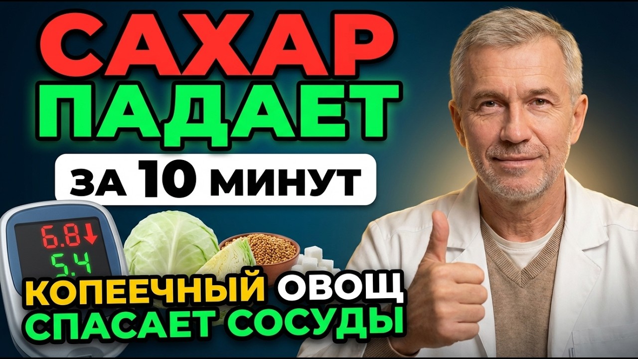 ДИАБЕТ ОТСТУПАЕТ! Этот копеечный овощ снижает сахар за минуты | СОВЕТЫ ВРАЧА