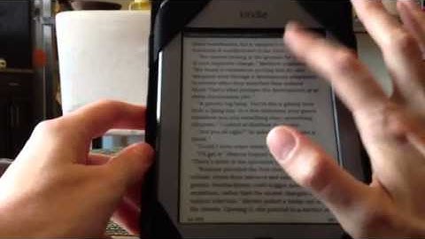 Changing Font on the Kindle Touch