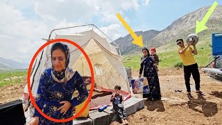 Pregnant widowed mother. 😰🤰 displacement in the mountains. So her husband's betrayal.