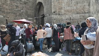 Aleppo Old Markets Before Eid Al-Fitr, Walking Tour| Syria 2024