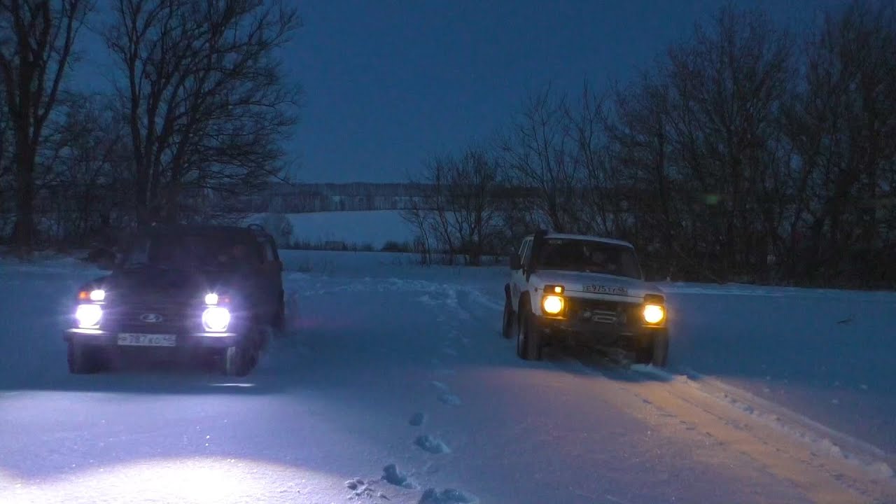 В НОЧЬ за приключениями НА НИВАХ ! - YouTube