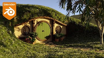 Create A Hobbit Hole In 15 Minutes (Blender Tutorial)