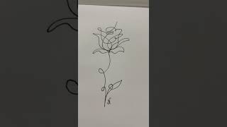 #rose #flowers #illustration #lineart