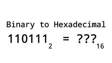 Đổi Số Hệ Nhị Phân Sang Hệ Thập Lục Phân | Converting Binary Number to Hexadecimal Number