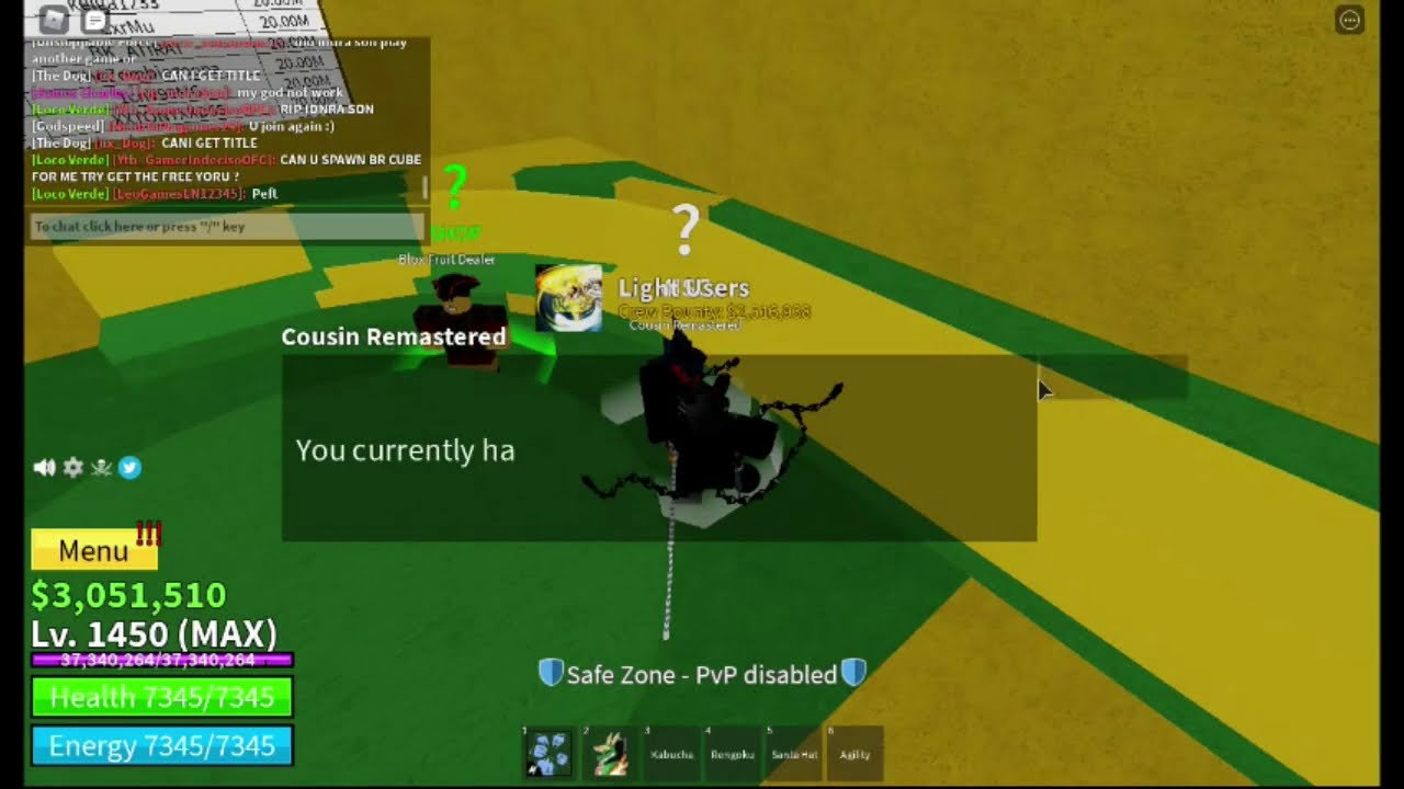 Blox Fruits Mode Brazil Buying Fruit From Fruit Dealer!! :OOO