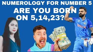 Numerology for number 5| Mulank 5( 5,14,23)