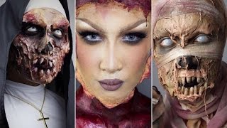 Top 15 DIY Halloween Makeup Tutorials Compilation 2016 - Adina tube