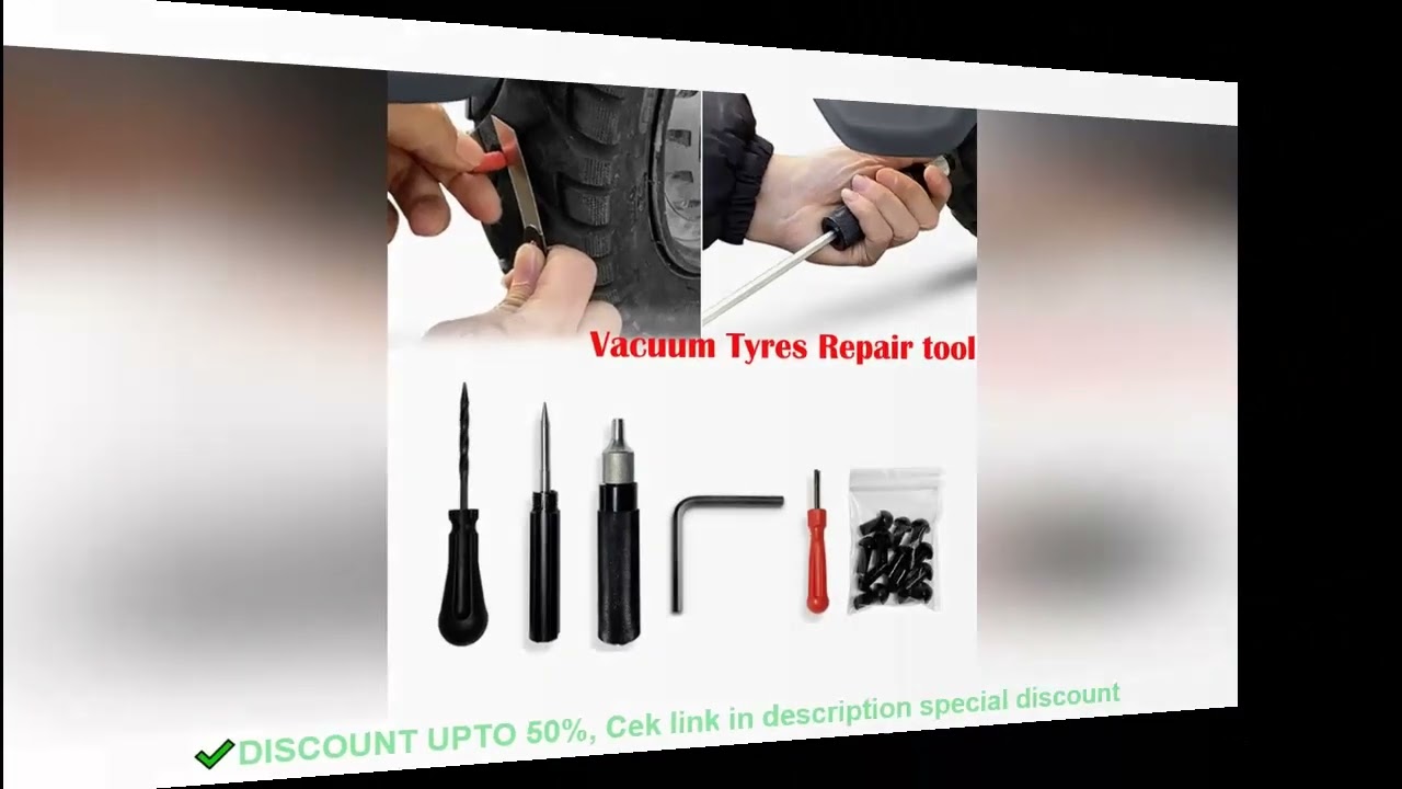 1set Car Motorcycle Tire Repair Plugger Tools Tire Wheel Repair Kit Puncture Mushroom Plug Probe Noz