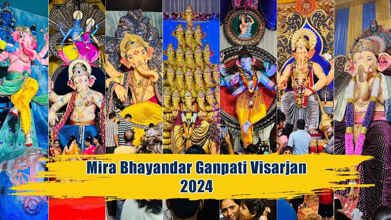 Mira Bhayander - Biggest Ganpati Visarjan 2024 | Vlog | Bhayander Chowpatty | History of Bhayander