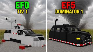 TIV 1 vs DOMINATOR 1 vs EF0 & EF5 Tornado Levels | Teardown