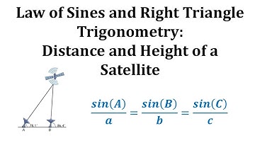 "Law of Sines and Right Triangle Trigonometry:Distance and Height of a Satellite"