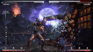 MKX Cyber Sub-Zero 32% meterless corner combo