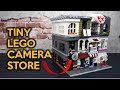 Tiny LEGO Corner Modular Building (Camera Store & Psychiatrist's Office)