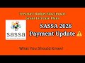SASSA 2026 Payment Increase Could Be Affected By Treasury Budget 