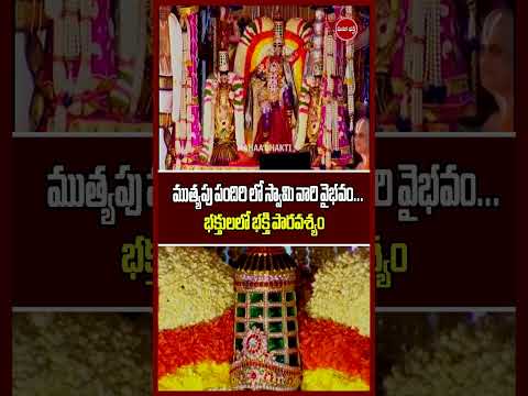 ముత్యపు పందిరి లో స్వామి వారి వైభవం...భక్తులలో భక్తి పారవశ్యం...|| Mahaa Bhakti