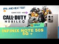 Infinix Note 50S ⚡ Call of Duty Mobile test ⚡ Heat, FPS and Battery test 