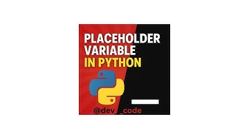 Python Placeholder Variables Explained! @dev_code