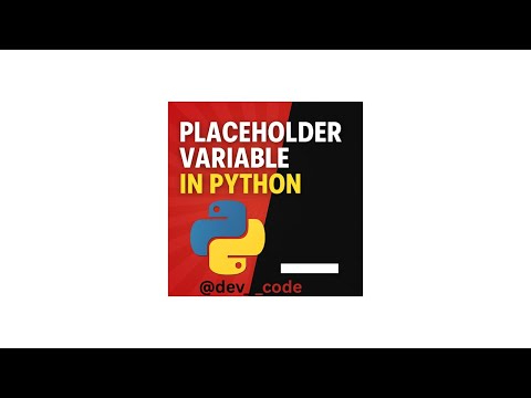 Python Placeholder Variables Explained! @dev_code