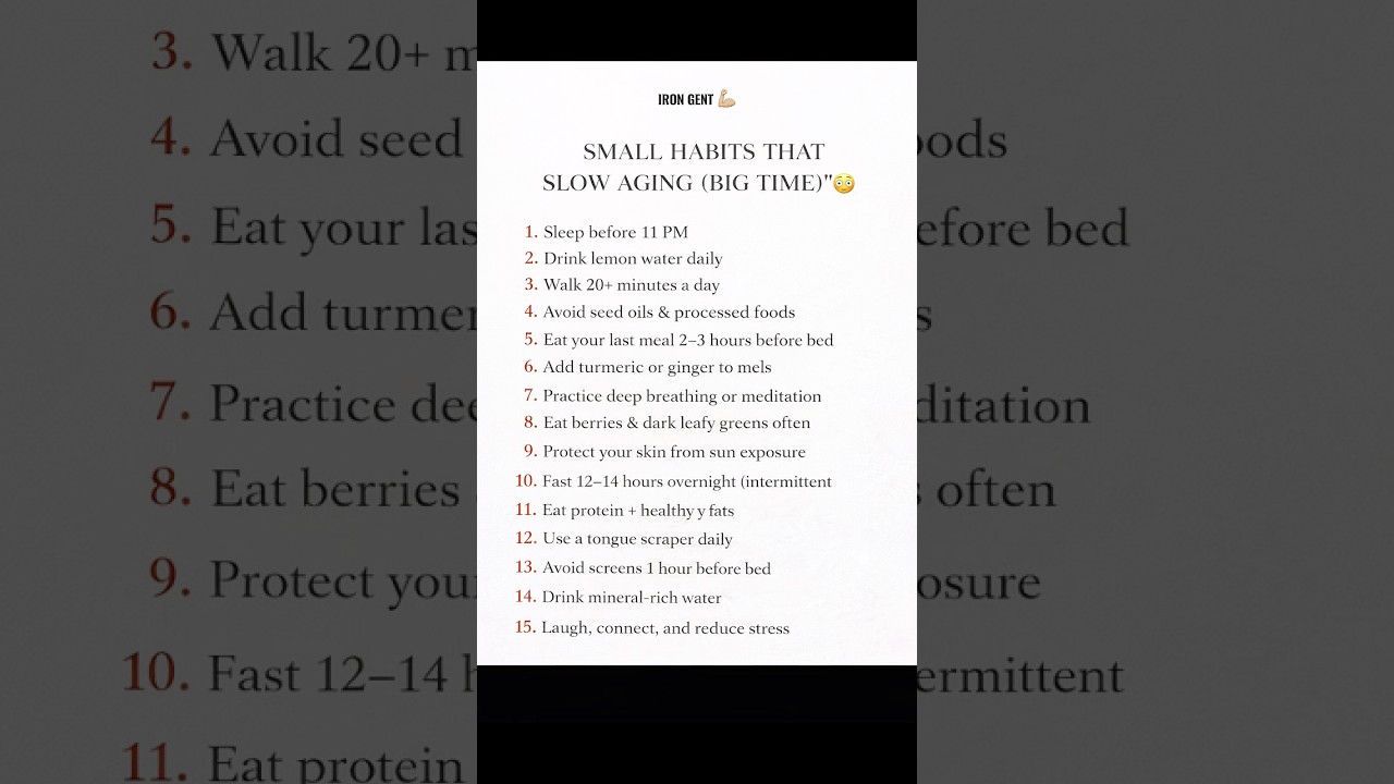 Do you want to age slower? 