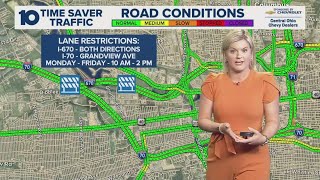 Construction to cause lane restrictions on I-670 near Grandview this week