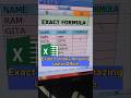 Exact Formula in Excel | ✅Interview Most important formula🔥#trending #excel #computer #exceltips #yt