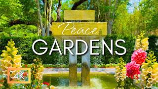 Peaceful Flower Gardens & Nature Walk | New Orleans Garden Tour | Relaxing Music & Bird Sounds