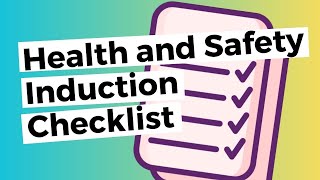 Health and Safety Induction Checklist