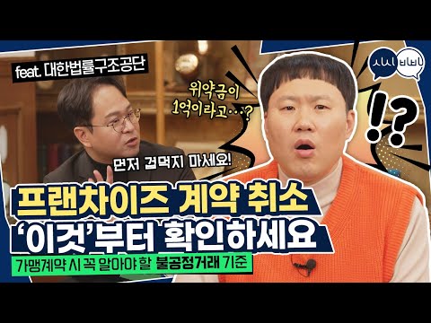 프랜차이즈 계약 취소 시 꼭 알아야 할 불공정거래 기준
