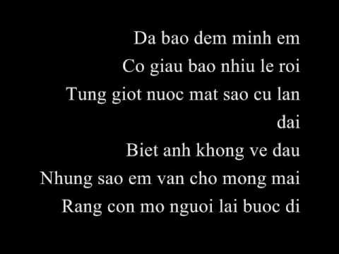 LYRICS: Bao Thy - Bao Dem Em Khoc (FULL lyrics on ...