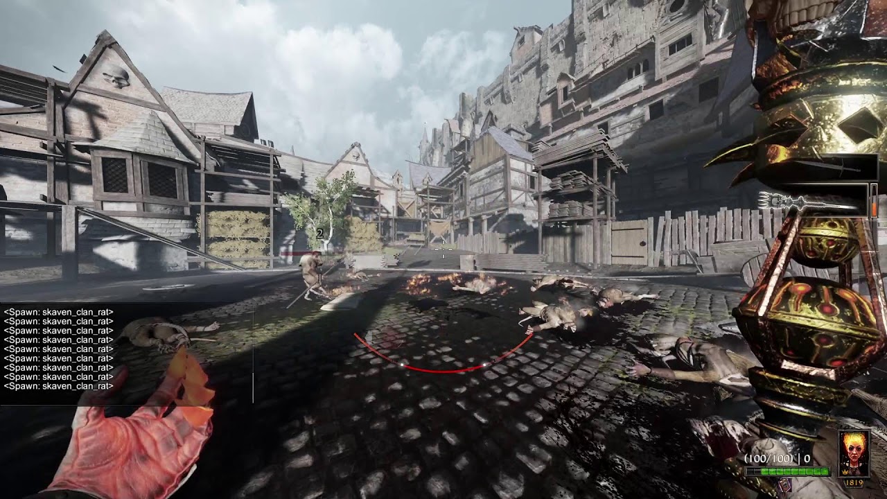 Vermintide - Conflagration Staff Damage & Radius Test