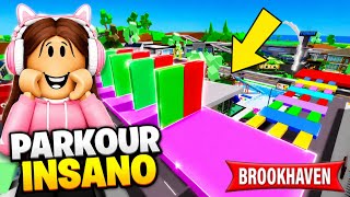 🔥EU CRIEI o PARKOUR MAIS INSANO no BROOKHAVEN