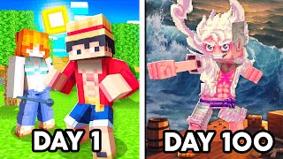 I Survived 100 Days ONE PIECE in Minecraft... Here