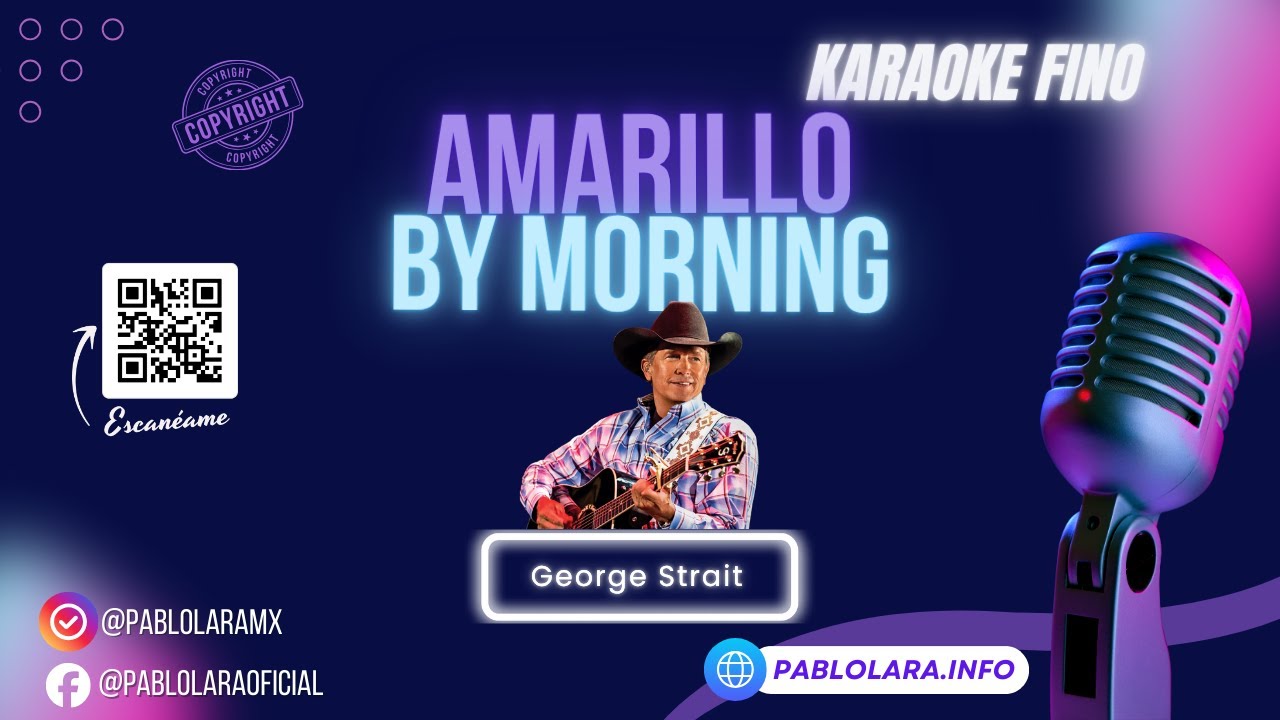 Amarillo By Morning – George Strait (Karaoke Fino HD) | Professional Backing Track