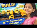 Unboxing Kids Toy Construction Vehicles l Bulldozer Dumper Truck Toy Cars Fun Video For Kid's 