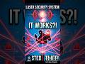 Laser Security System | Laser Light | Project #shorts #lasersecuritysystem #laserproject #laseralarm