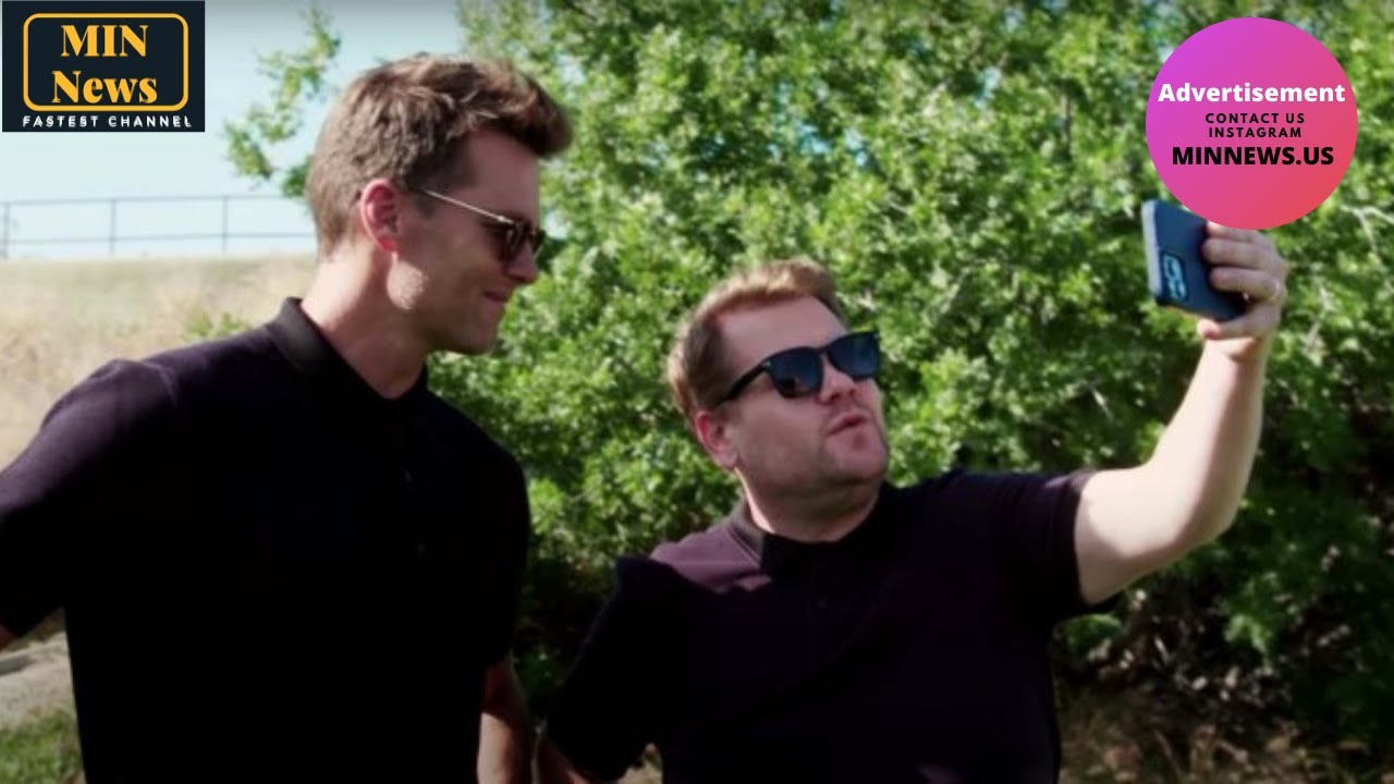 Tom Brady and James Corden sing along to 'Hamilton' tune while golfing