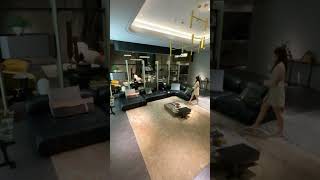 Unleash Elegance Explore The Jasiway Black Leather Modular Sofa shorts sofa black homedecor