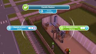 The Sims Freeplay  Backyard Beautification  Event  Restock A Crafting Station