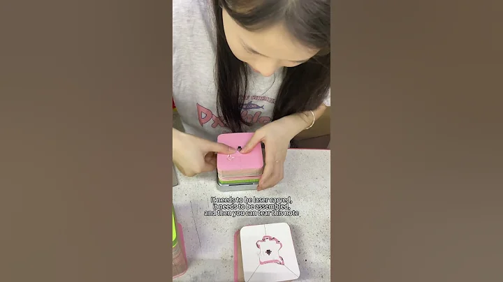 Lucky Duck Laser Cut Paper Cube Block Notes Pad For Office Gift#memopad #papercraft #papercube