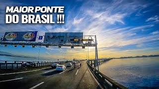 PONTE RIO NITERÓI - Trecho completo da Ponte com ÔNIBUS RODOVIÁRIO | SENTINDO NITERÓI